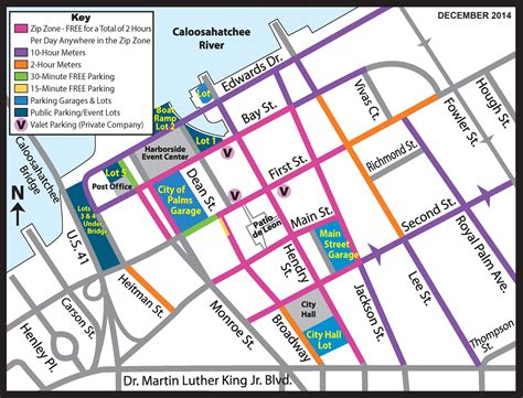 downtown ft myers map.